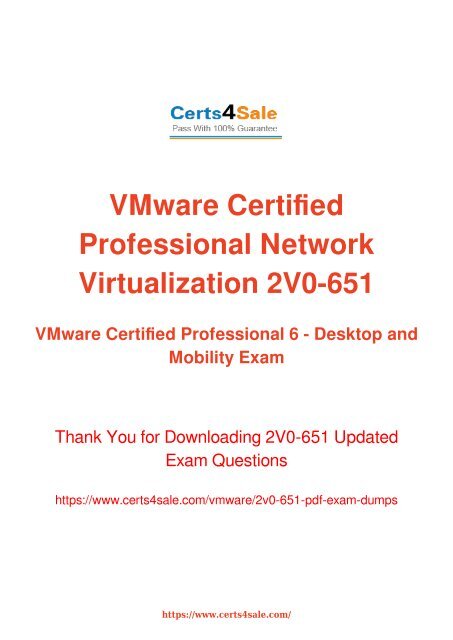 [2017] 2V0-651 Exam Material - VMware 2V0-651 Dumps