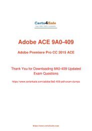 [2017] 9A0-409 Exam Material - Adobe 9A0-409 Dumps