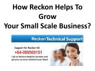 How Reckon Helps To Grow Your Small Scale Business?