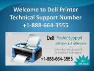 Dell Printer technical support number +1-888-664-3555