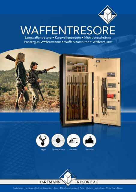 HARTMANN TRESORE Waffentresore Katalog// Gun safes catalogue 2017