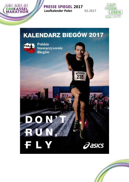 EAM Kassel Marathon - Pressespiegel 2017