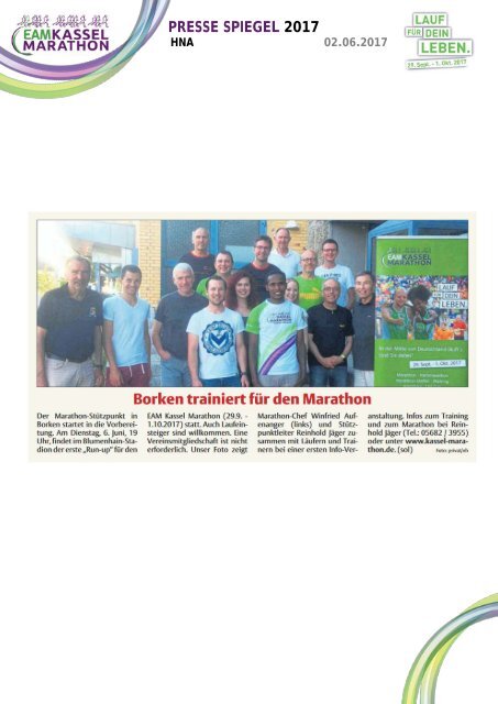 EAM Kassel Marathon - Pressespiegel 2017