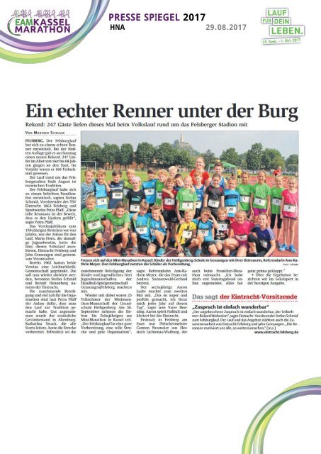 EAM Kassel Marathon - Pressespiegel 2017