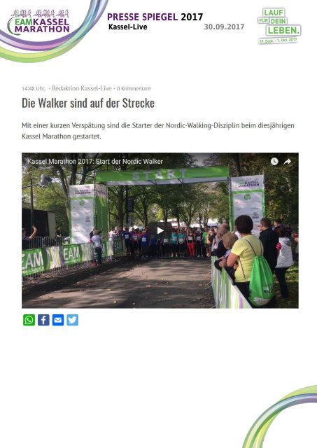 EAM Kassel Marathon - Pressespiegel 2017