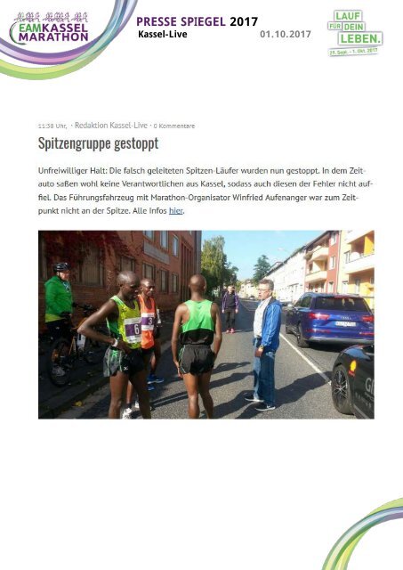 EAM Kassel Marathon - Pressespiegel 2017