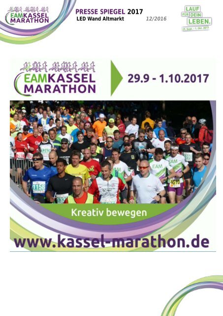 EAM Kassel Marathon - Pressespiegel 2017