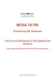 [2017] 70-765 Exam Material - Microsoft 70-765 Dumps 