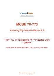 [2017] 70-773 Exam Material - Microsoft 70-773 Dumps