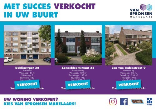 Van Spronsen Makelaars, Verkocht flyer maand december: postcode 3331