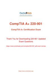 [2017] 220-901 Exam Material - CompTIA 220-901 Dumps