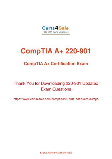 [2017] 220-901 Exam Material - CompTIA 220-901 Dumps