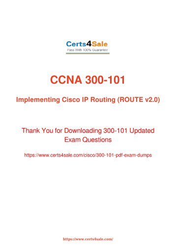 [2017] 300-101 Exam Material - Cisco 300-101 Dumps