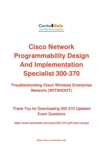 [2017] 300-370 Exam Material - Cisco 300-370 Dumps