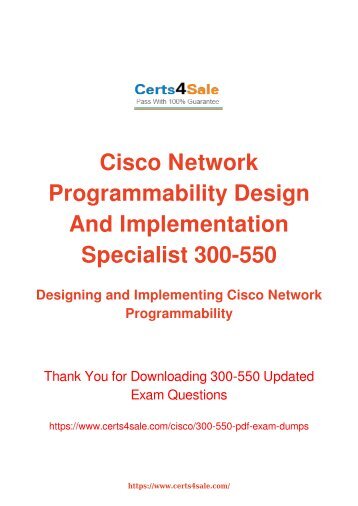 [2017] 300-550 Exam Material - Cisco 300-550 Dumps