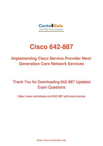 [2017] 642-887 Exam Material - Cisco 642-887 Dumps