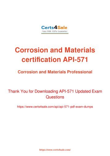 [2017] API-571 Exam Material - API API-571 Dumps