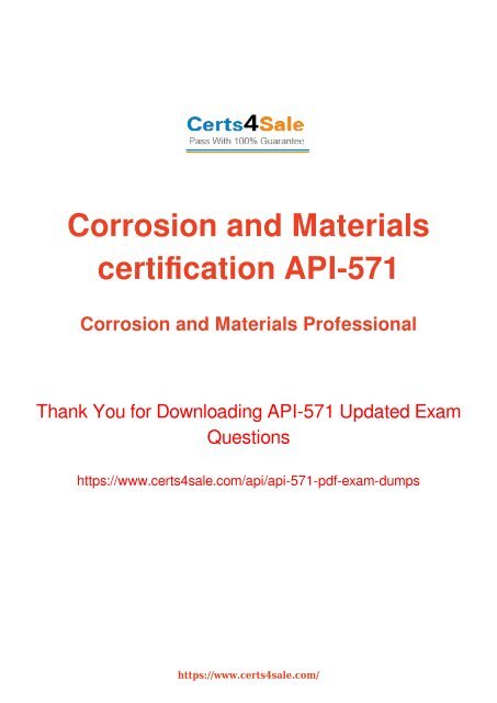 [2017] API-571 Exam Material - API API-571 Dumps