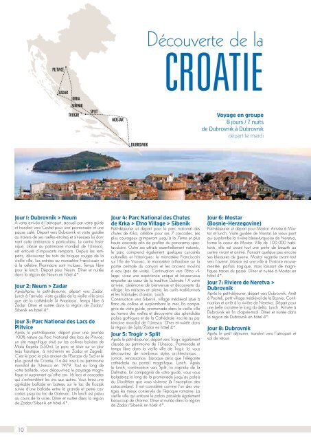 2018 Croatie - Grèce - Slovénie - Monténégro - Bosnie-Herzégovine