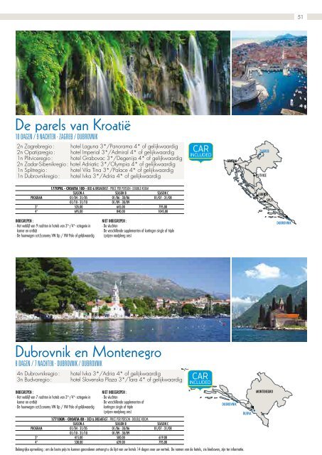 2018 Kroatië - Griekenland - Slovenië - Montenegro - Bosnie-Herzegovina
