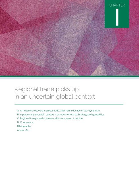 International Trade Outlook for Latin America and the Caribbean: Recovery in an uncertain context