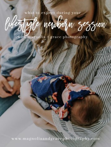 Lifestyle Newborn Session Guide - 2018