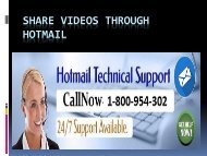 Share Videos through Hotmail