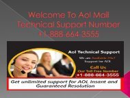 Aol Mail Technical Support Number