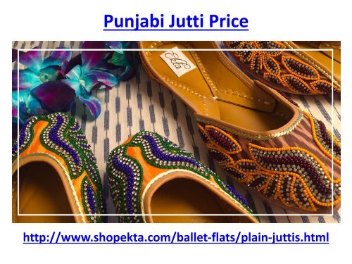 Punjabi Jutti Price