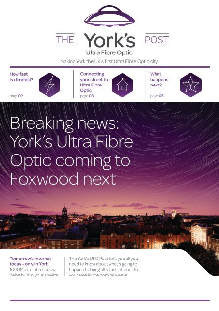 TalkTalk York’s Ultra Fibre Optic Newsletter Dec 2017 - Foxwood