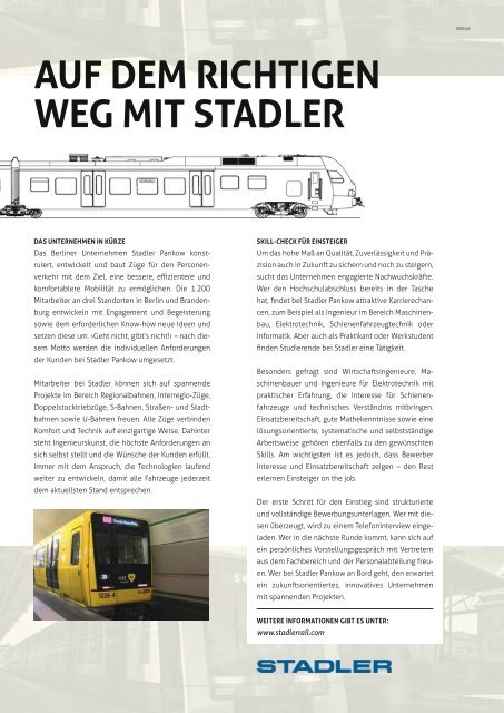 audimax ING 1/2018 - Karrierezeitschrift für Ingenieure