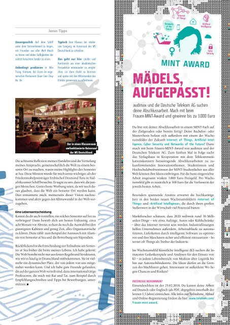 audimax ING 1/2018 - Karrierezeitschrift für Ingenieure