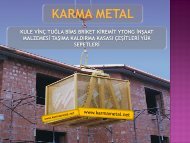 KARMA METAL insaat malzemeleri kaldirma sepeti santiye tasima ekipmanlari yuk sepeti