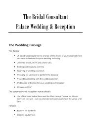 1. Prices  - Portugal - Palace Wedding - Sintra
