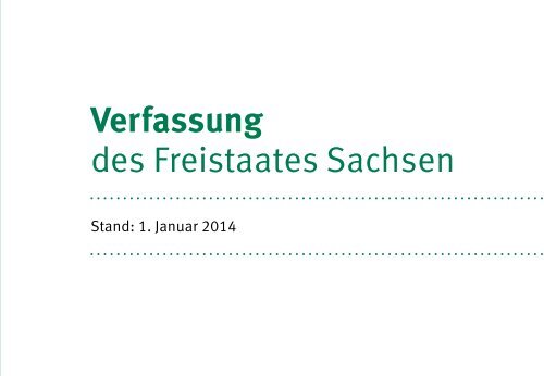 Mini-Verfassung des Freistaates Sachsen