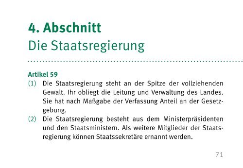 Mini-Verfassung des Freistaates Sachsen