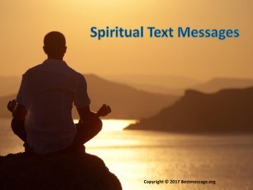 Sweet Spiritual Messages of Love | Sample Text Messages