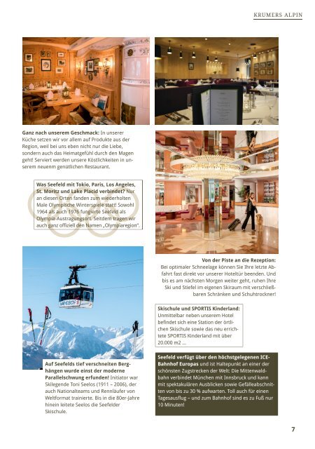 Krumers Alpin Resort | Magazin Deutsch 2017/2018