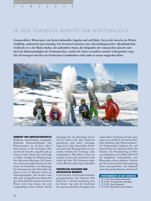 Graubünden Exclusiv – Winter 2017/2018