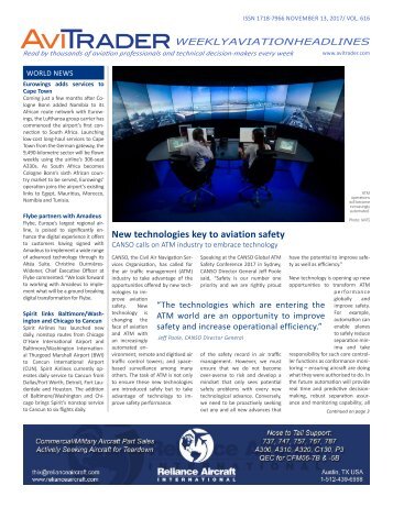 AviTrader_Weekly_Headline_News_2017-11-13