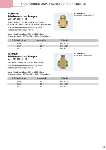 Standard Armaturenkatalog