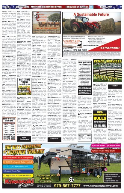 American Classifieds Dec. 7th Edition Bryan/College Station