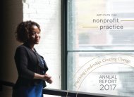 The Institute for Nonprofit Practice 2017 Annual Report