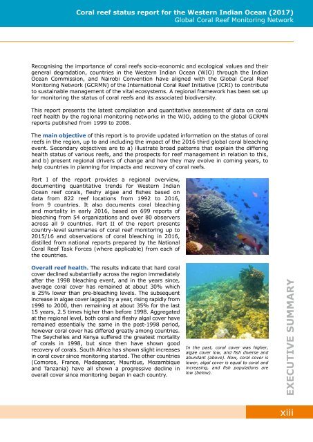 GCRMN_COI_2017-Western Indian Ocean Reef Status