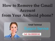How to Remove the Gmail Account from Your Android phone?