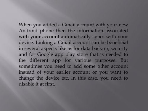 How to Remove the Gmail Account from Your Android phone?