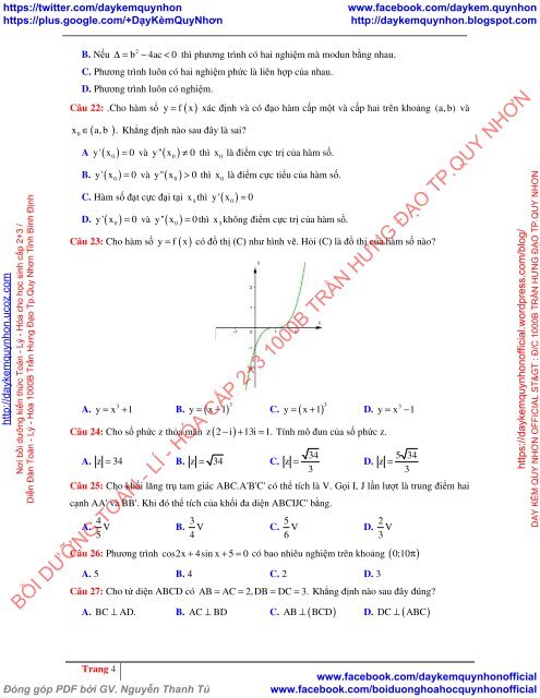 Tuyển tập đề thi thử THPT Quốc gia 2018 môn Toán Các trường THPT Cả nước Có lời giải chi tiết (Lần 8) [DC07122017]