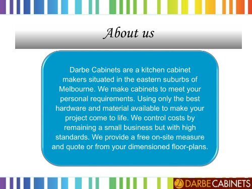 Kitchen Renovations Melbourne | Darbe Cabinets