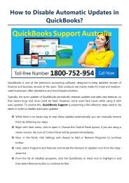 How to Disable Automatic Updates in QuickBooks? 