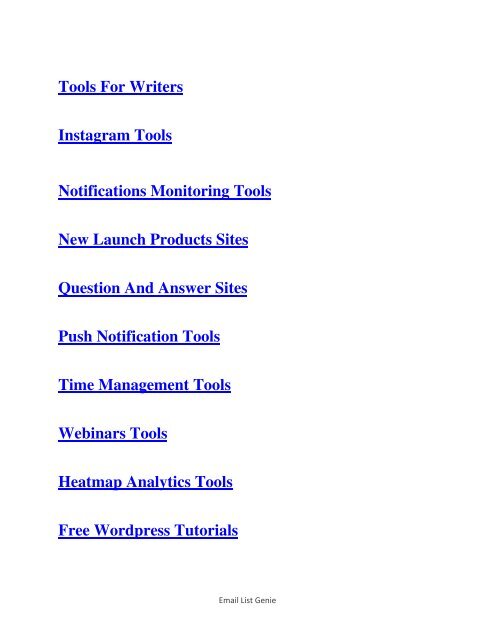Email List Guide - How To Build An Email List From Scratch